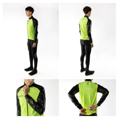 Force WINDPRO fluo-černá neprofuk cyklistická bunda POUZE 3XL (VÝPRODEJ)