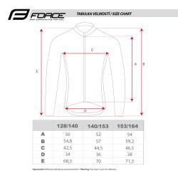 Force WINDPRO KID fluo-černá dětská cyklobunda