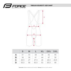 Force WINNER modré cyklokraťasy so šrákmi a vložkou