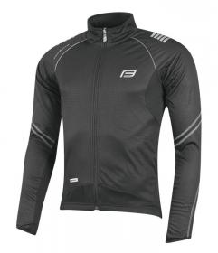 Force X70 šedo-černá cyklistická bunda + Force Z70 SOFTSHELL cyklokalhoty