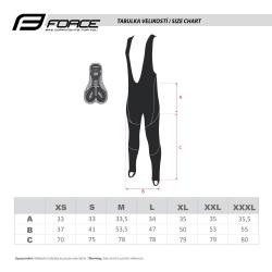 Force Z70 SOFTSHELL cyklokalhoty se šráky s vložkou