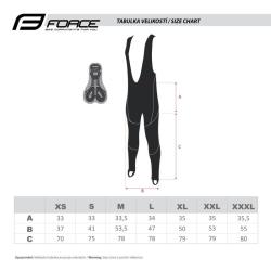 Force Z70 SOFTSHELL cyklokalhoty se šráky s vložkou POUZE M (VÝPRODEJ)