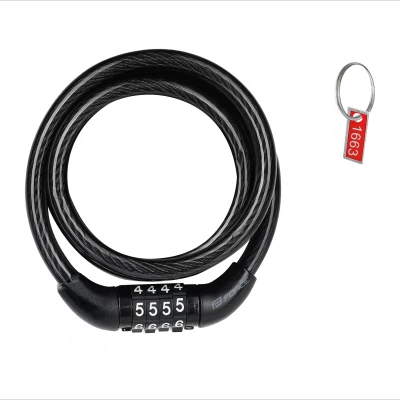 Force Zámek L8/650mm, kódový, bez držáku, černý Force Zámek L8/650mm, kódový, bez držáku, černý