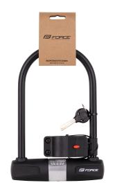 Force Zámok podkova s držiakom 11.5x18.9 cm, čierny