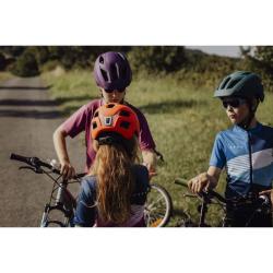 Force ZEBU s blikačkou oranžová dětská cyklistická přilba POUZE S-M 51-56 cm (VÝPRODEJ)