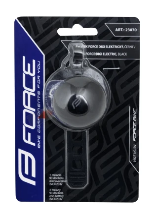 Force Zvonek DIGI elektrický, černý