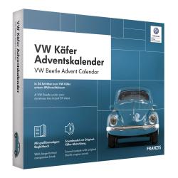 Franzis adventný kalendár VW Brouk so zvukom modrý 1:43