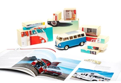 Franzis adventní kalendář VW Bulli T1 se zvukem modrý 1:24