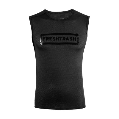 Fresh Trash Men's Convert Jersey No Sleeve True Black pánský cyklodres Fresh Trash Men's Convert Jersey No Sleeve True Black pánský cyklodres
