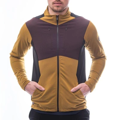 Fresh Trash FT MEN[39]S CROSS POINT JACKET GOLDEN/WINE/BLACK pánská bunda