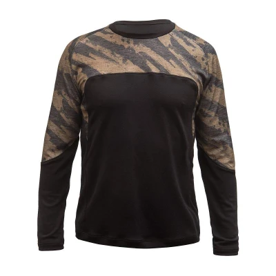 Fresh Trash FT MEN'S ESCAPE MERINO LONG SLEEVE TEE BLACK/BRUSH pánské tričko
