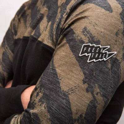 Fresh Trash FT MEN[39]S ESCAPE MERINO LONG SLEEVE TEE BLACK/BRUSH pánské tričko