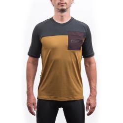 Fresh Trash Men[39]s Horizon Pocket Short Sleeve Jersey Golden/black pánský cyklodres