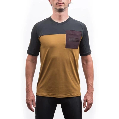 Fresh Trash Men[39]s Horizon Pocket Short Sleeve Jersey Golden/black pánský cyklodres