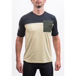 Fresh Trash Men[39]s Horizon Pocket Short Sleeve Jersey Sand/black pánský cyklodres