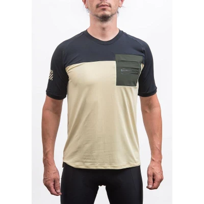 Fresh Trash Men[39]s Horizon Pocket Short Sleeve Jersey Sand/black pánský cyklodres