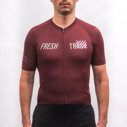 Fresh Trash MEN[39]S LITE MERINO EVO JERSEY MERLOT RED pánský cyklodres