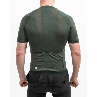 Fresh Trash FT MEN[39]S LITE MERINO EVO JERSEY OLIVE GREEN pánský cyklodres