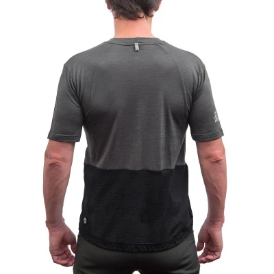Fresh Trash Men[39]s Lite Merino Pocket Jersey Olive Green/black pánský cyklodres