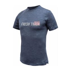 Fresh Trash Men's Merino Tencel Logo 2.0 Tee Blue pánske tričko