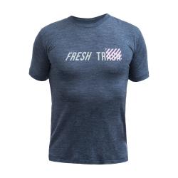 Fresh Trash Men's Merino Tencel Logo 2.0 Tee Blue pánské triko