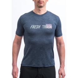 Fresh Trash Men[39]s Merino Tencel Logo 2.0 Tee Blue pánske tričko