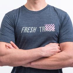Fresh Trash Men[39]s Merino Tencel Logo 2.0 Tee Blue pánske tričko