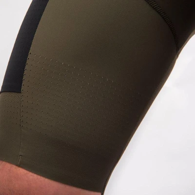 Fresh Trash Men[39]s Signature Bib Shorts Evo Olive Green pánské cyklošortky