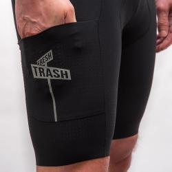 Fresh Trash Men[39]s Signature Bib Shorts Evo True Black pánské cyklošortky