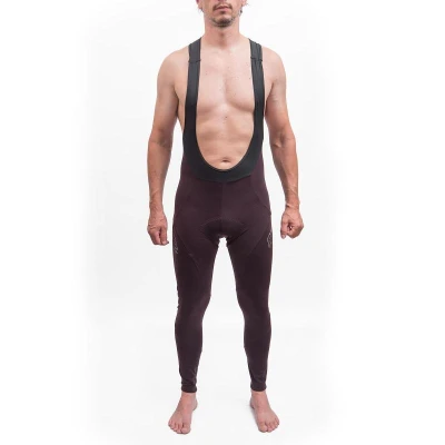 Fresh Trash Men[39]s Signature Thermo Bib Pants Port Red pánské cyklokalhoty