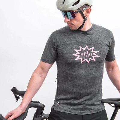 Fresh Trash FT MEN’S MERINO TENCEL JERSEY GRAY pánský dres