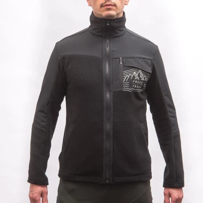 Fresh Trash FT UNISEX FLEECE JACKET BLACK pánská bunda