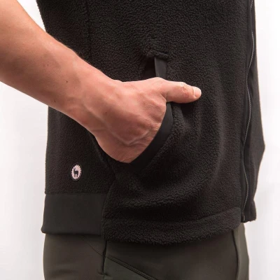 Fresh Trash FT UNISEX FLEECE VEST BLACK pánská vesta