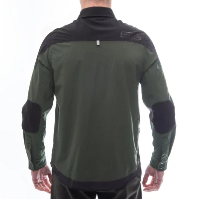 Fresh Trash FT UNISEX RIDER LONG SLEEVE SHIRT OLIVE GREEN/BLACK pánská košile