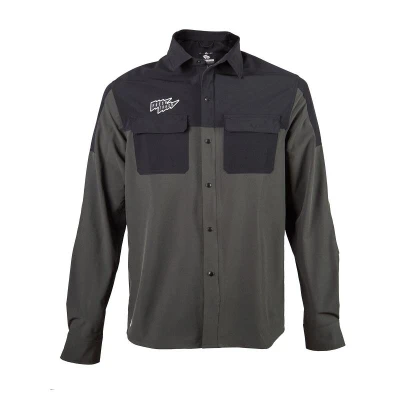 Fresh Trash FT UNISEX RIDER LONG SLEEVE SHIRT OLIVE GREEN/BLACK pánská košile