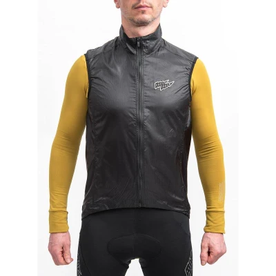 Fresh Trash FT UP PARACHUTE VEST TRUE BLACK pánská cyklovesta