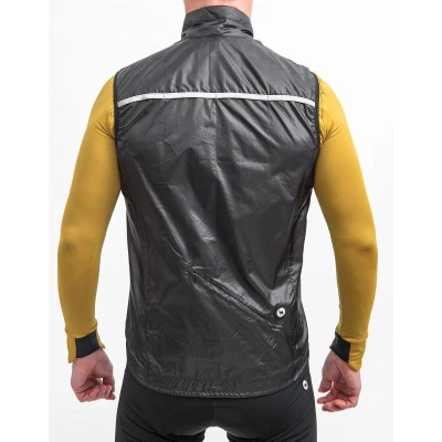 Fresh Trash FT UP PARACHUTE VEST TRUE BLACK pánská cyklovesta