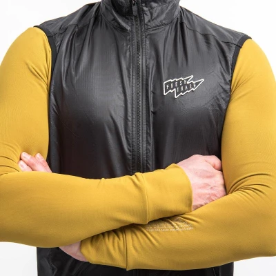 Fresh Trash FT UP PARACHUTE VEST TRUE BLACK pánská cyklovesta