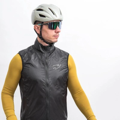 Fresh Trash FT UP PARACHUTE VEST TRUE BLACK pánská cyklovesta