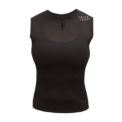 Fresh Trash Women's Convert Jersey No Sleeve True Black dámský nátělník Fresh Trash Women's Convert Jersey No Sleeve True Black dámský nátělník