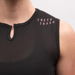 Fresh Trash Women[39]s Convert Jersey No Sleeve True Black dámský nátělník