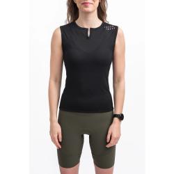 Fresh Trash Women[39]s Convert Jersey No Sleeve True Black dámský nátělník