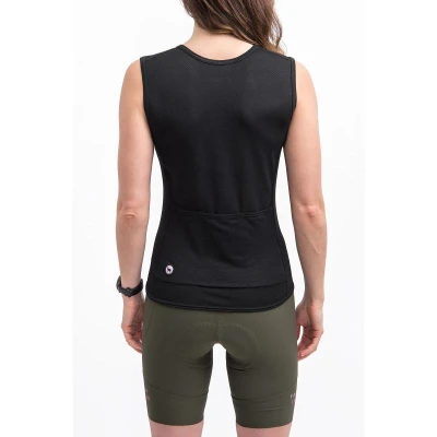 Fresh Trash Women[39]s Convert Jersey No Sleeve True Black dámský nátělník