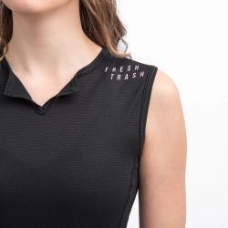 Fresh Trash Women[39]s Convert Jersey No Sleeve True Black dámský nátělník