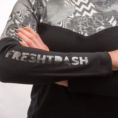 Fresh Trash FT WOMEN[39]S ESCAPE MERINO LONG SLEEVE TEE BLACK/ZEBRA dámské tričko