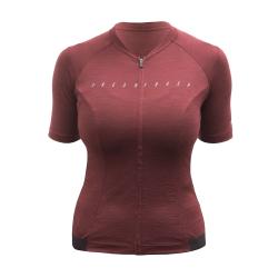 Fresh Trash Women's Lite Merino Jersey Merlot Red dámsky cyklodres