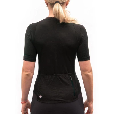 Fresh Trash WOMEN[39]S LITE MERINO JERSEY TRUE BLACK dámský cyklodres