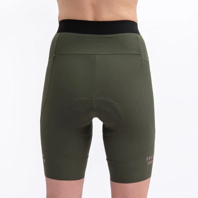 Fresh Trash Women[39]s Signature Shorts Olive Green dámské cyklošortky