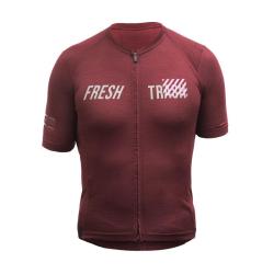 Fresh Trash MEN'S LITE MERINO EVO JERSEY MERLOT RED pánský cyklodres POUZE M (VÝPRODEJ)