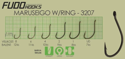 Fudo Hooks Maruseigo Ring vel. 8 (bal. 12 ks) rybářský háček